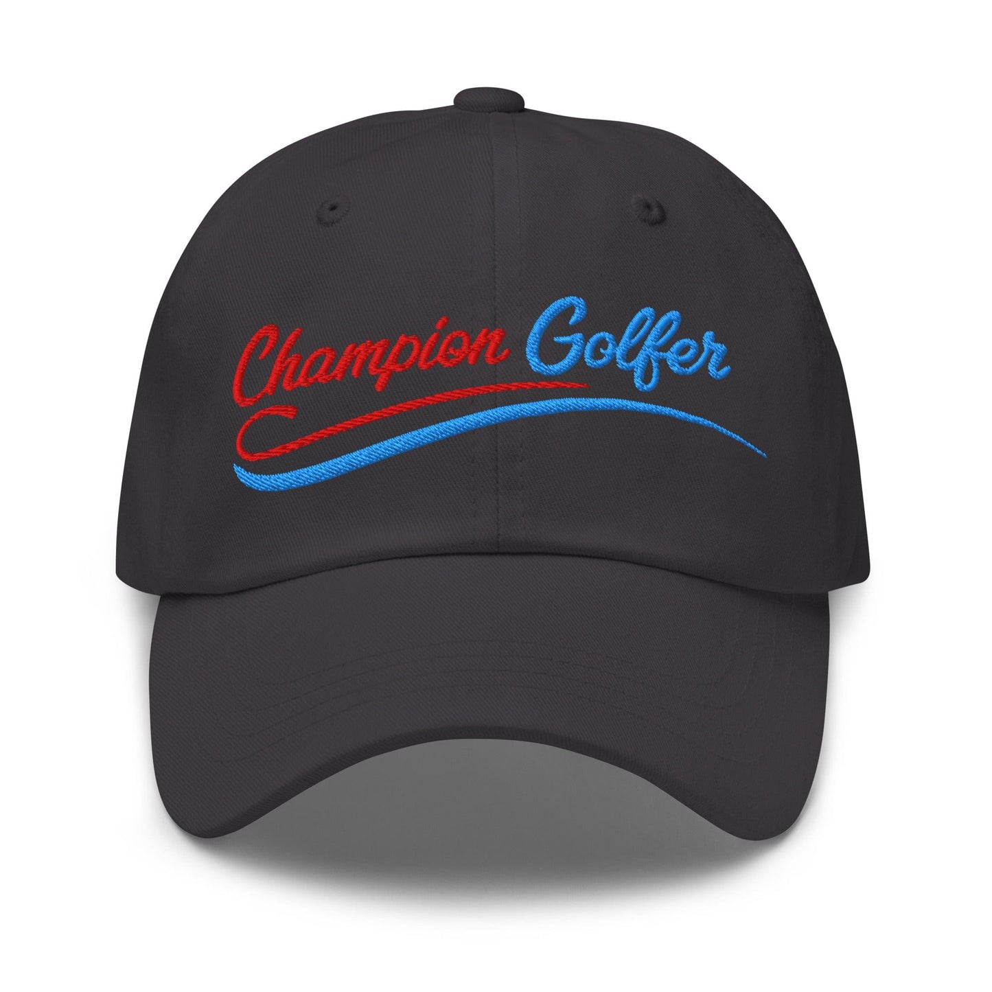 Champion Golfer Sparkling Star Fun Embroidered Golf Cap - Funny Golf Tee by Swing Epic