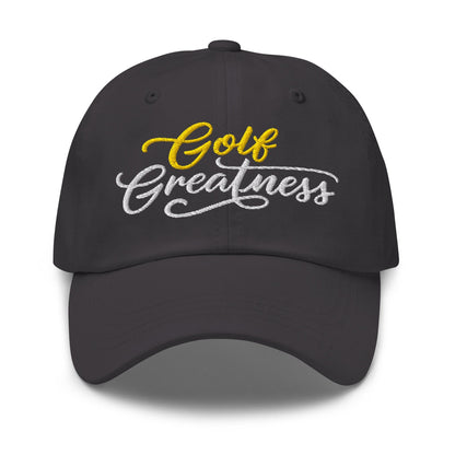 Golf Greatness Embroidered Golf Cap - Funny Golf Tee by Swing Epic