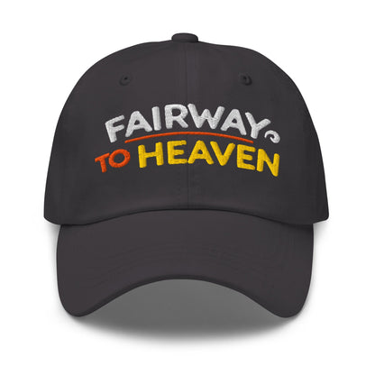 Fairway To Heaven Fun Spirit Embroidered Golf Cap - Funny Golf Tee by Swing Epic