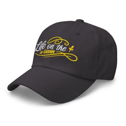 Life on the Green Quirky Fun Design Embroidered Golf Cap - Funny Golf Tee by Swing Epic