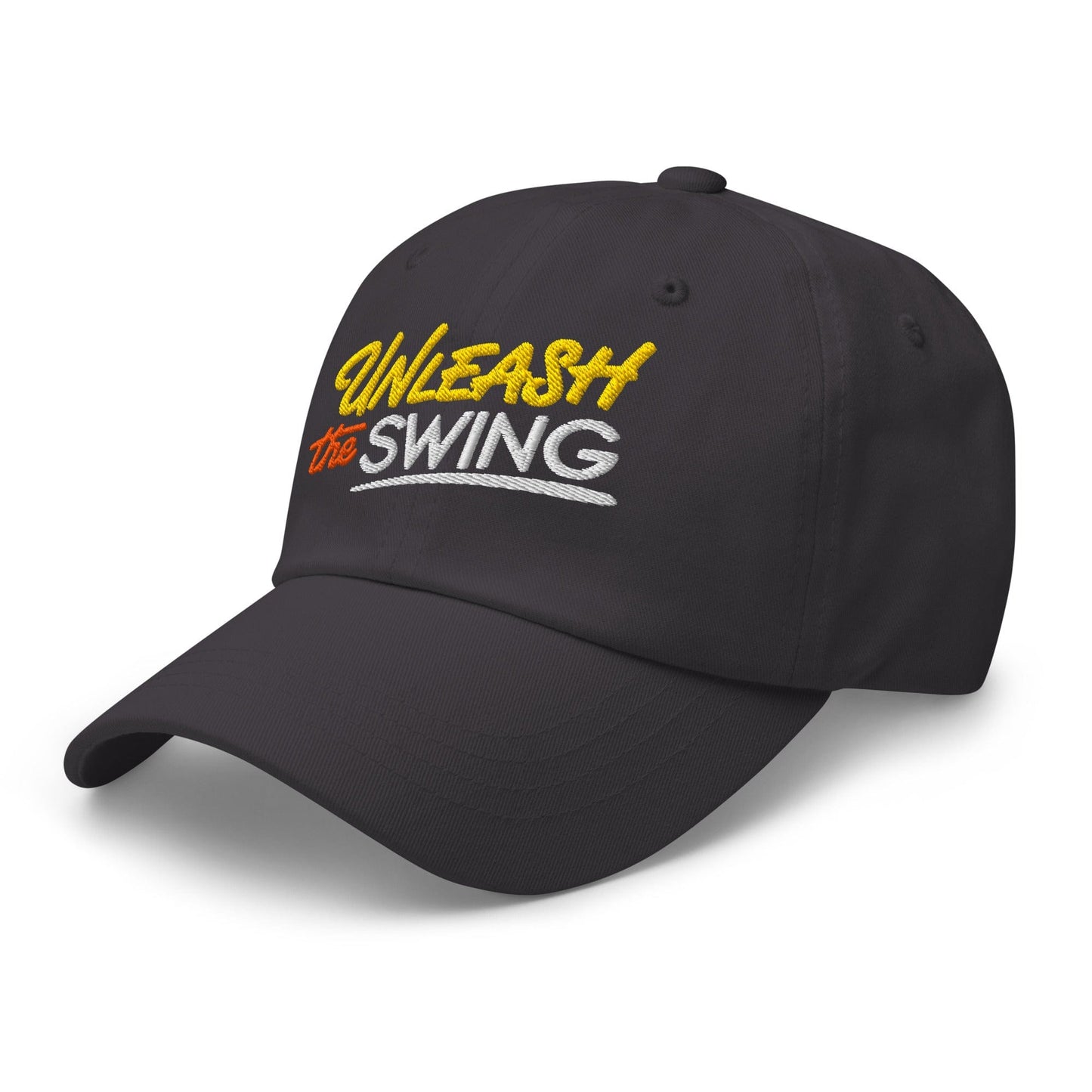 Unleash The Swing Embroidered Golf Cap - Funny Golf Tee by Swing Epic
