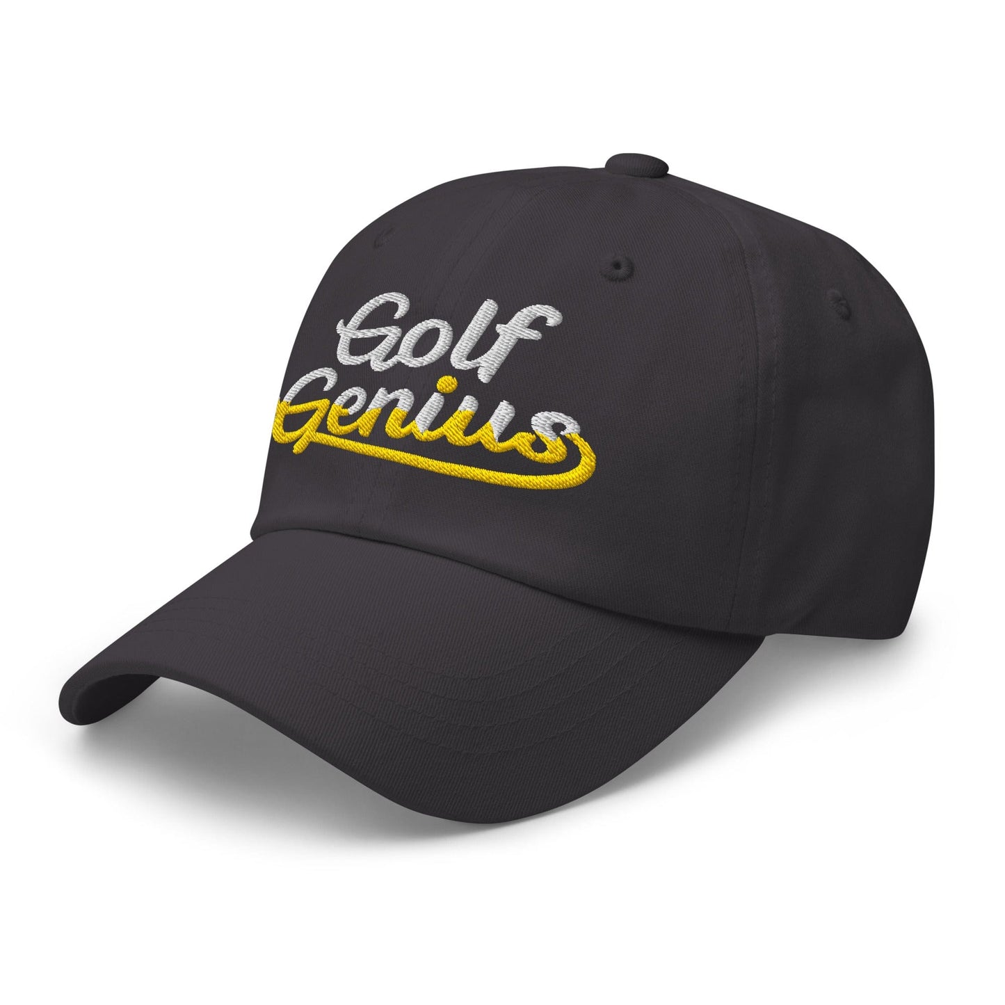 Golf Genius Quirky Fun Spirit Embroidered Golf Cap - Funny Golf Tee by Swing Epic