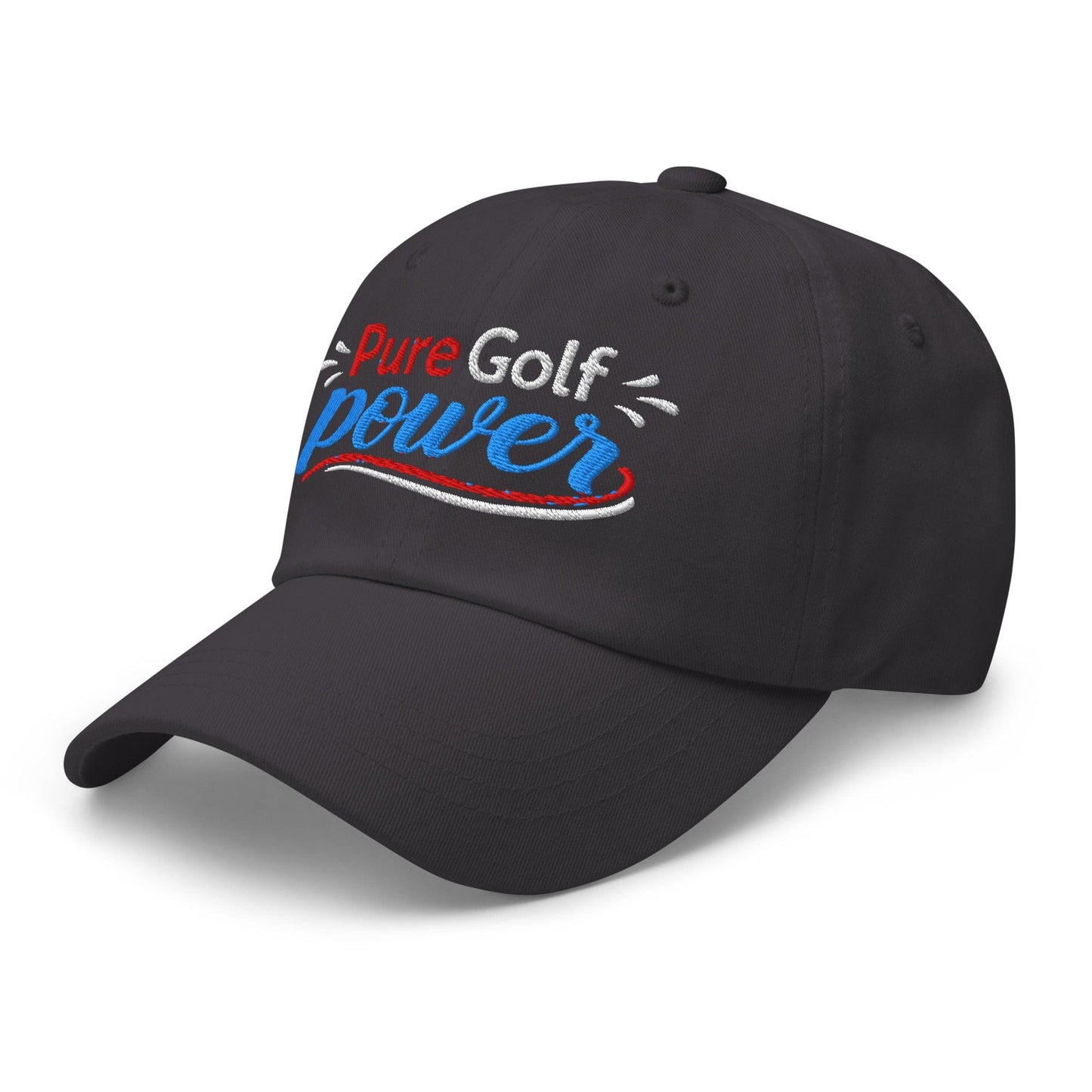 Pure Golf Power Embroidered Golf Cap - Funny Golf Tee by Swing Epic