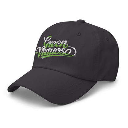 Green Virtuoso Embroidered Golf Cap - Funny Golf Tee by Swing Epic