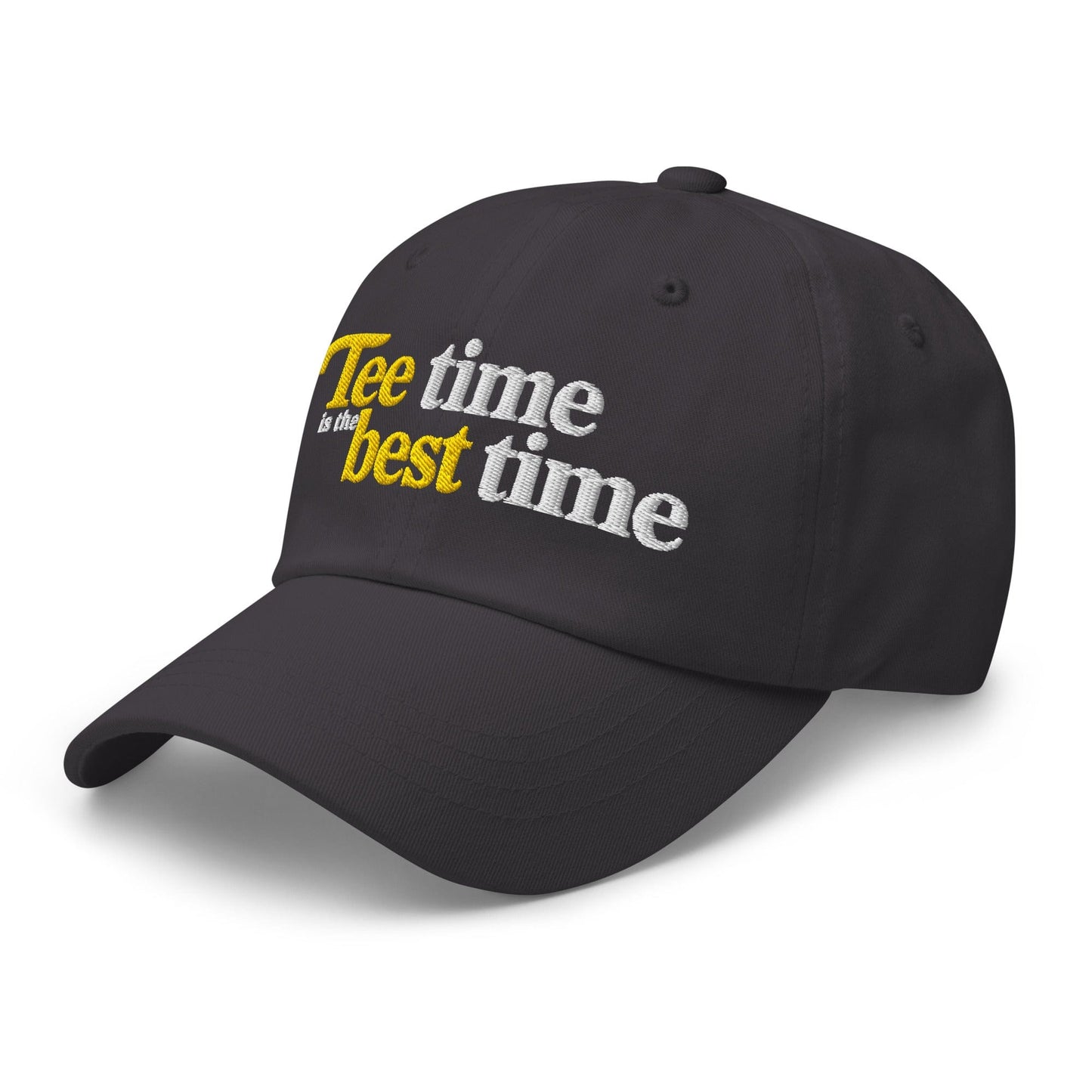 Tee Time is the Best Time Embroidered Golf Cap - Funny Golf Tee by Swing Epic