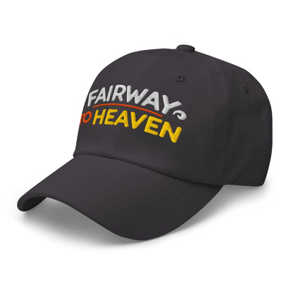 Fairway To Heaven Fun Spirit Embroidered Golf Cap - Funny Golf Tee by Swing Epic