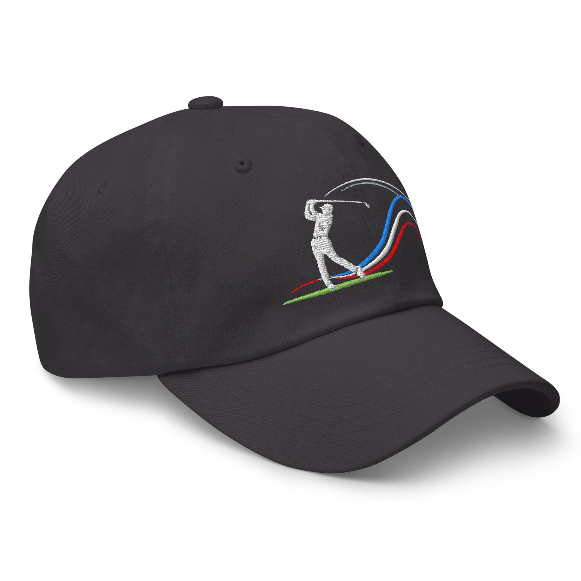 Swing Into Action Dynamic Design Embroidered Golf Cap - Funny Golf Tee by Swing Epic
