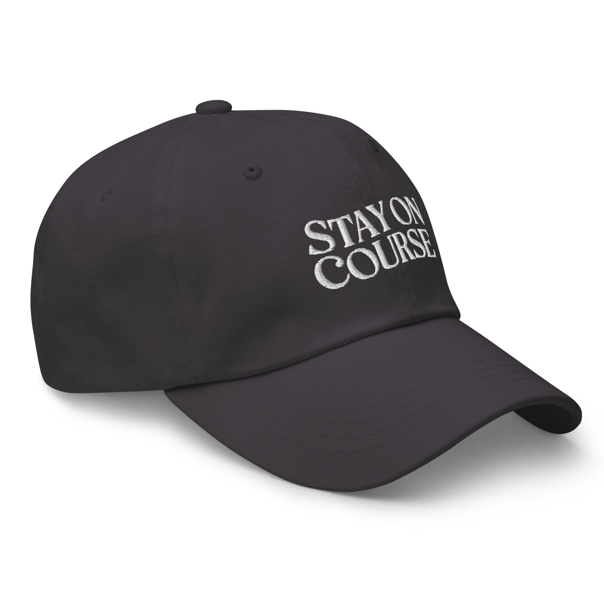 Stay On Course Quirky Fun Embroidered Golf Cap - Funny Golf Tee by Swing Epic
