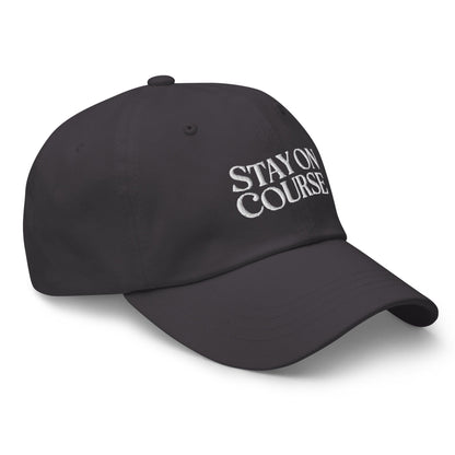 Stay On Course Quirky Fun Embroidered Golf Cap - Funny Golf Tee by Swing Epic