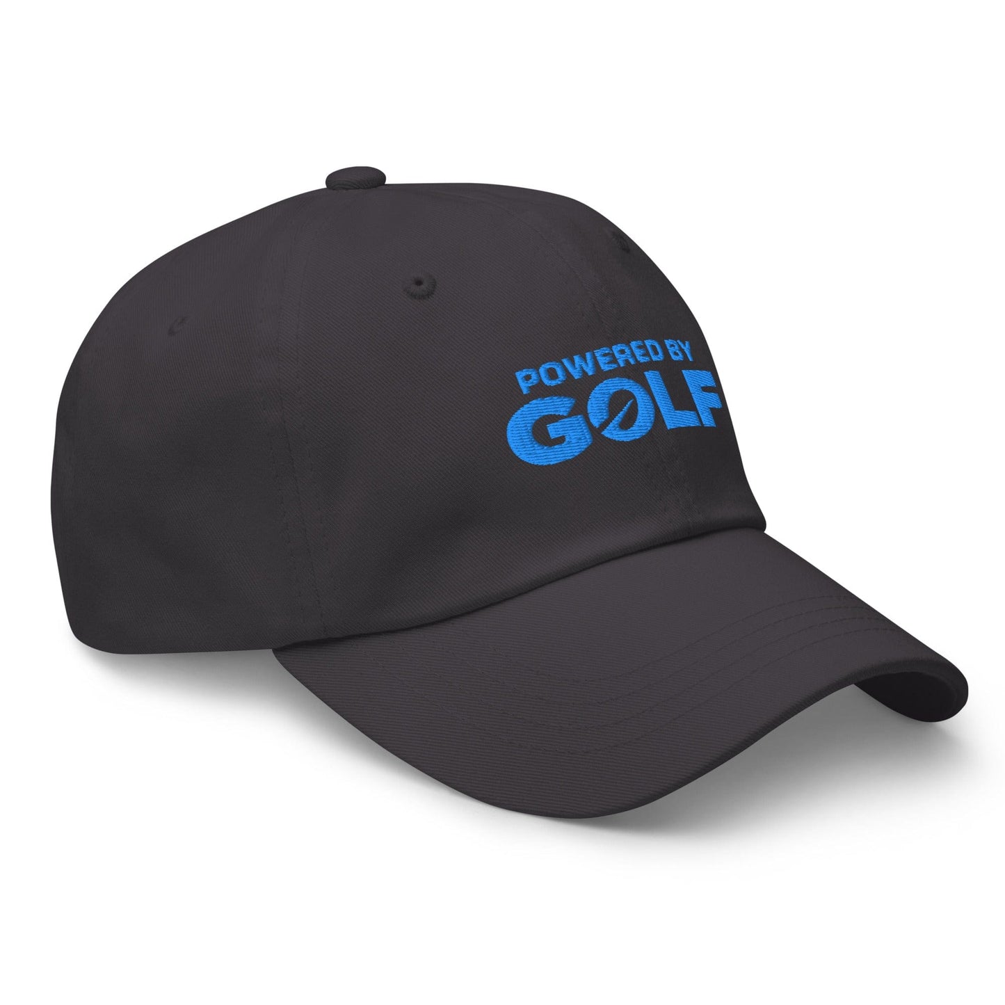 Powered By Golf Funny Embroidered Golf Cap - Funny Golf Tee by Swing Epic
