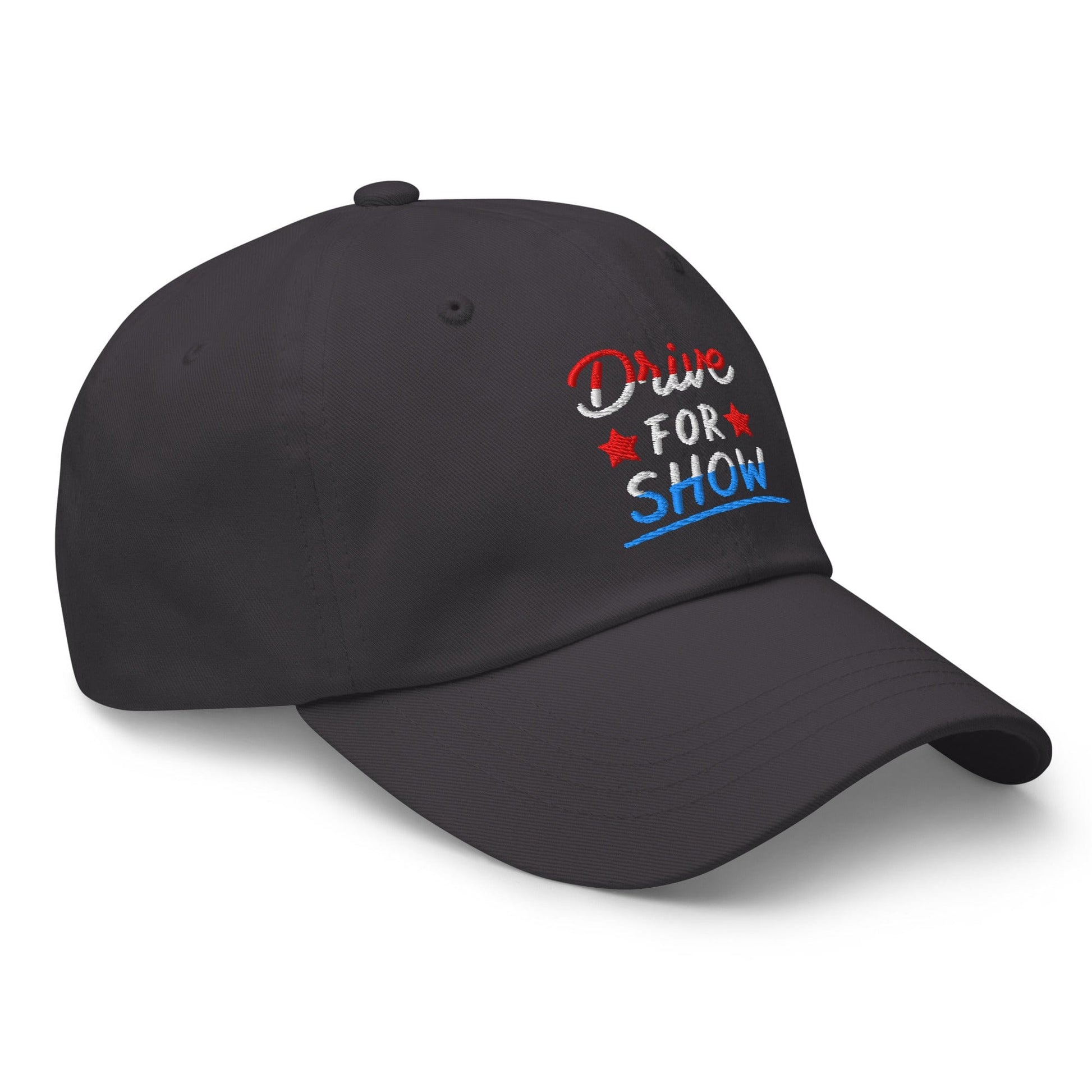 Drive For Show Patriotic Fun Embroidered Golf Cap - Funny Golf Tee by Swing Epic