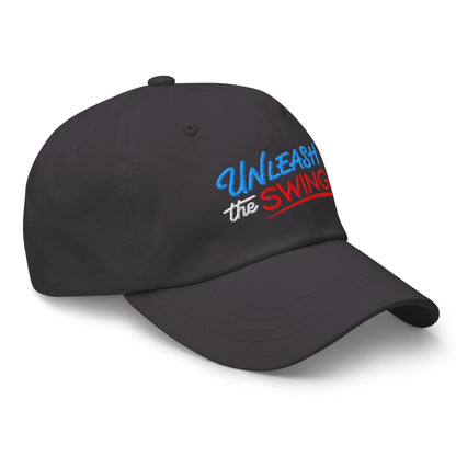 Unleash The Swing Embroidered Golf Cap - Funny Golf Tee by Swing Epic