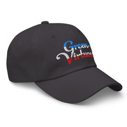 Green Virtuoso Engaging Fun Spirit Embroidered Golf Cap - Funny Golf Tee by Swing Epic