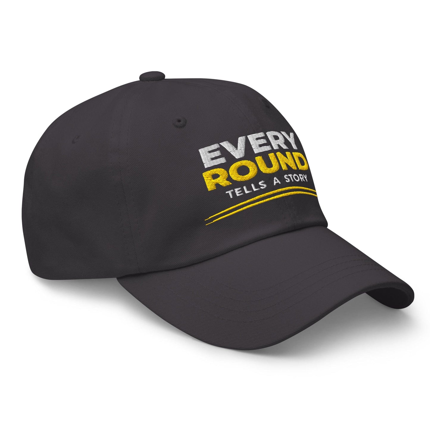 Every Round Tells A Story Embroidered Golf Cap - Funny Golf Tee by Swing Epic