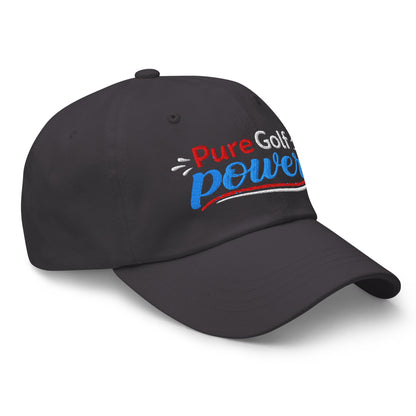 Pure Golf Power Embroidered Golf Cap - Funny Golf Tee by Swing Epic