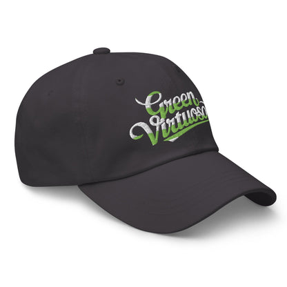 Green Virtuoso Embroidered Golf Cap - Funny Golf Tee by Swing Epic