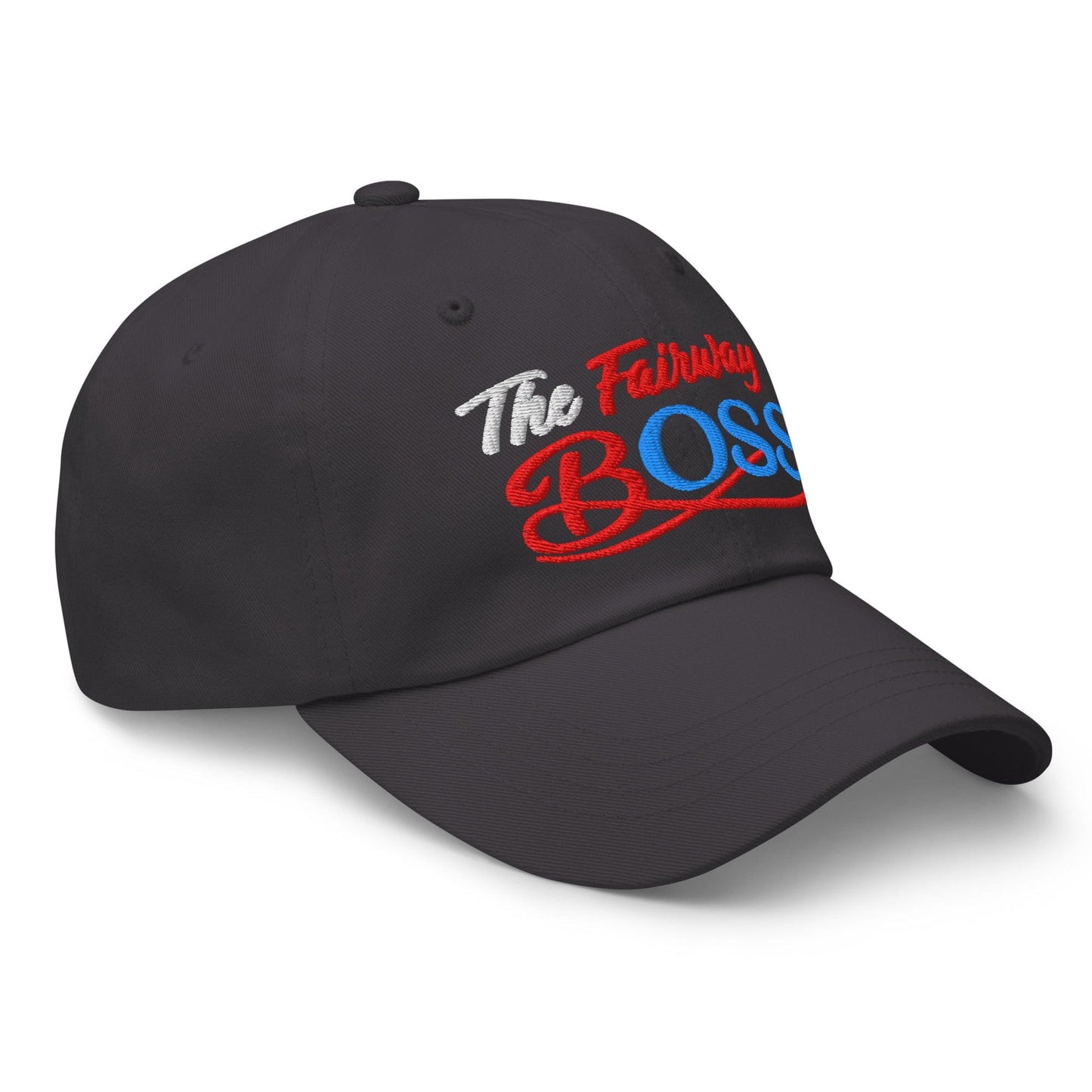 The Fairway Boss Sparkling Glitter Print Embroidered Golf Cap - Funny Golf Tee by Swing Epic