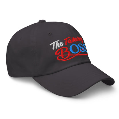 The Fairway Boss Sparkling Glitter Print Embroidered Golf Cap - Funny Golf Tee by Swing Epic
