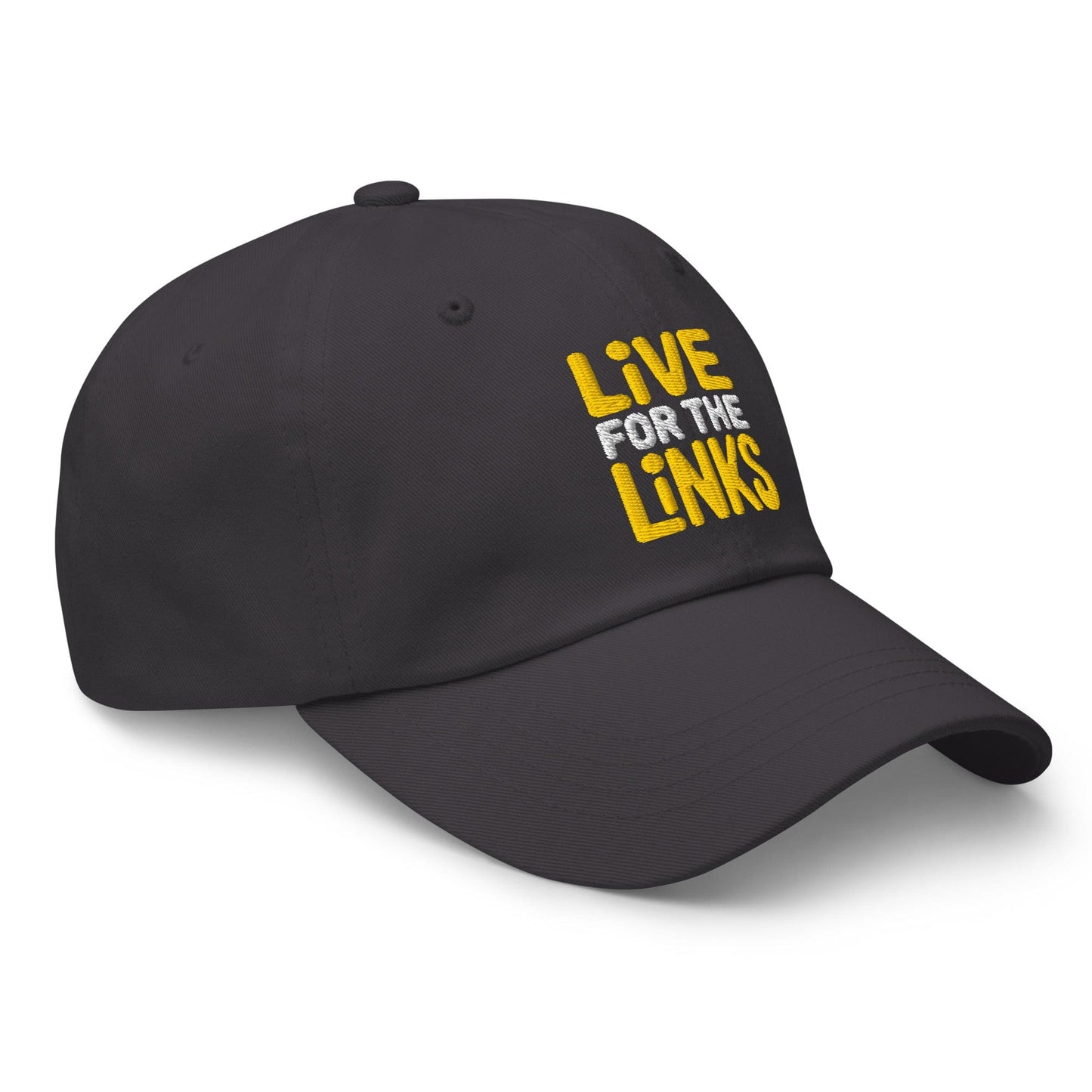 Live For The Links Fun Embroidered Golf Cap - Funny Golf Tee by Swing Epic