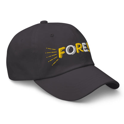 FORE! Quirky Embroidered Golf Cap - Funny Golf Tee by Swing Epic