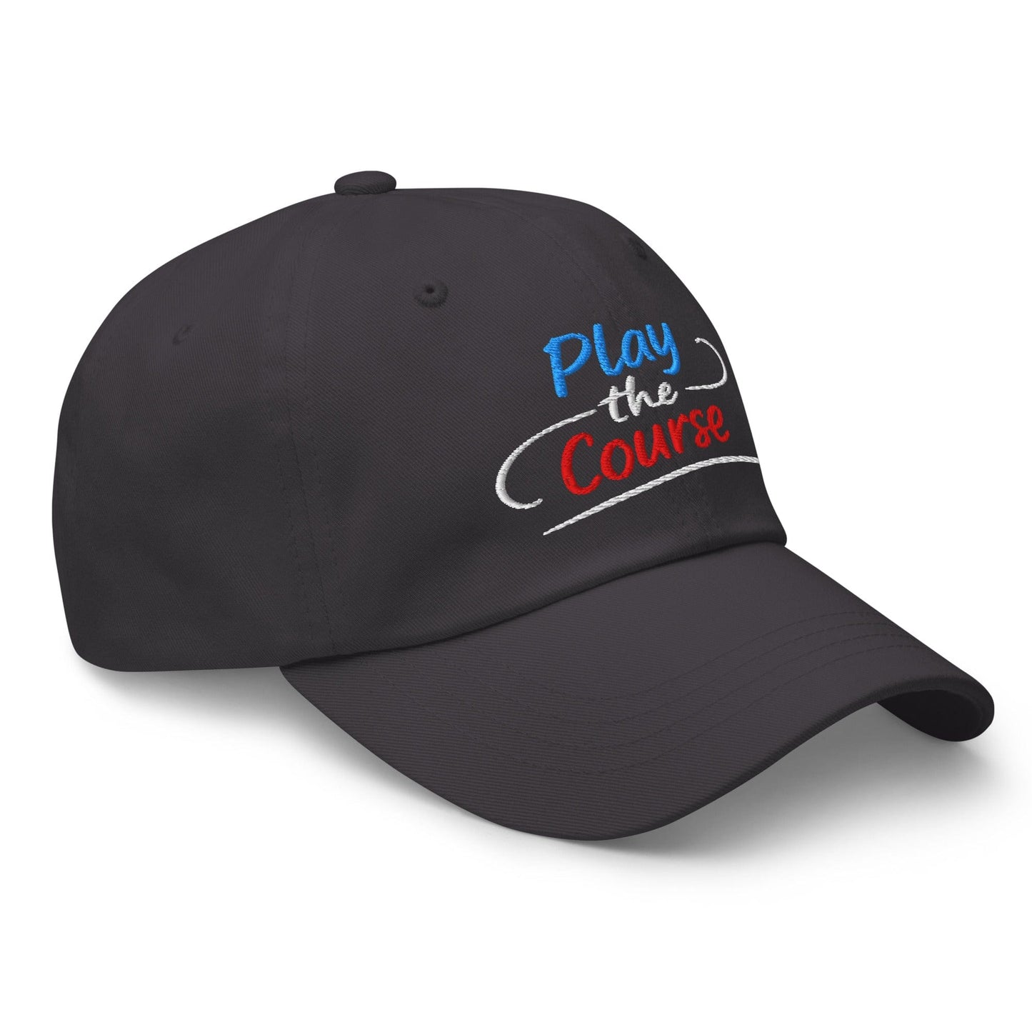 Play the Course Fun Spirit Embroidered Golf Cap - Funny Golf Tee by Swing Epic