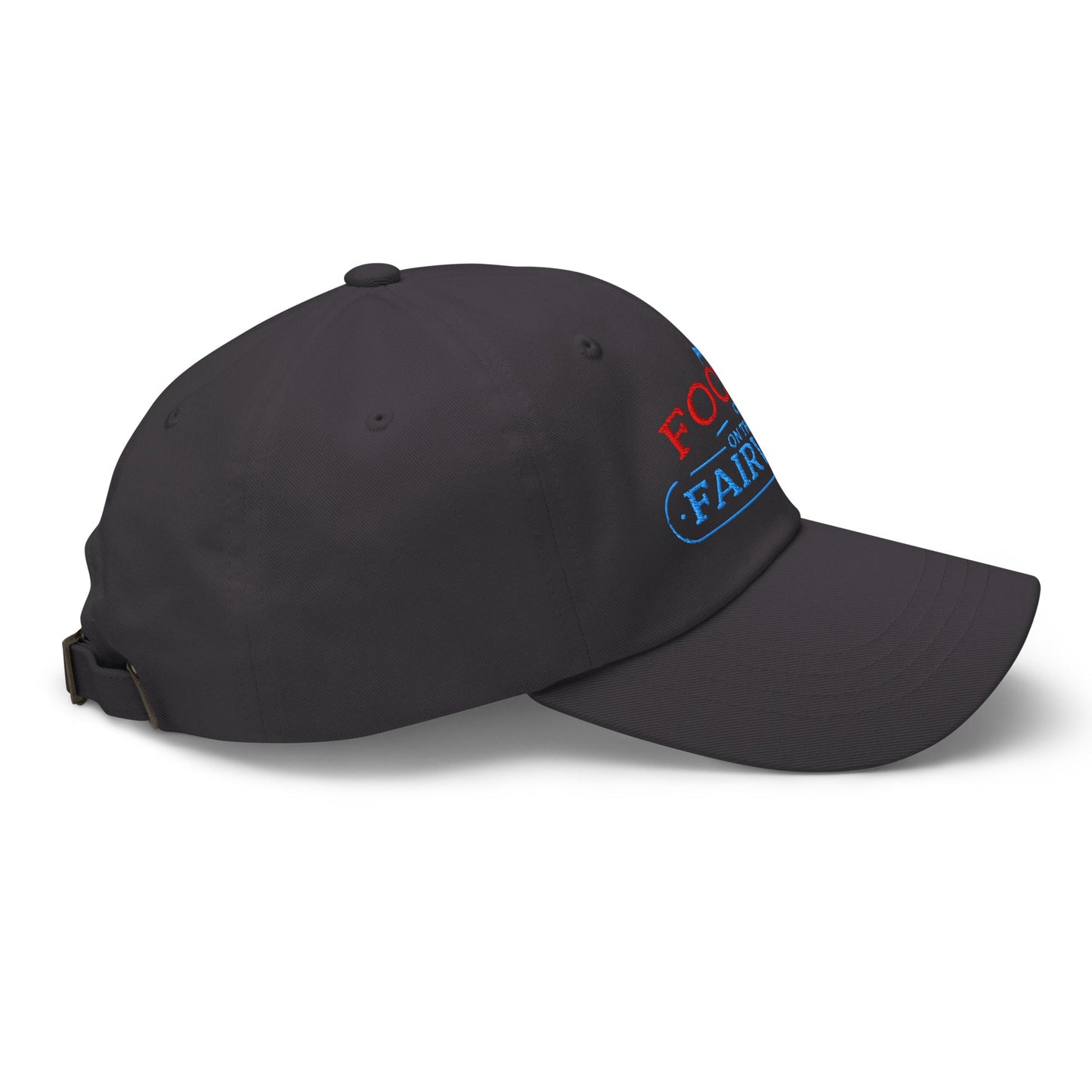 Focus on the Fairway Flag Embroidered Golf Cap - Funny Golf Tee by Swing Epic