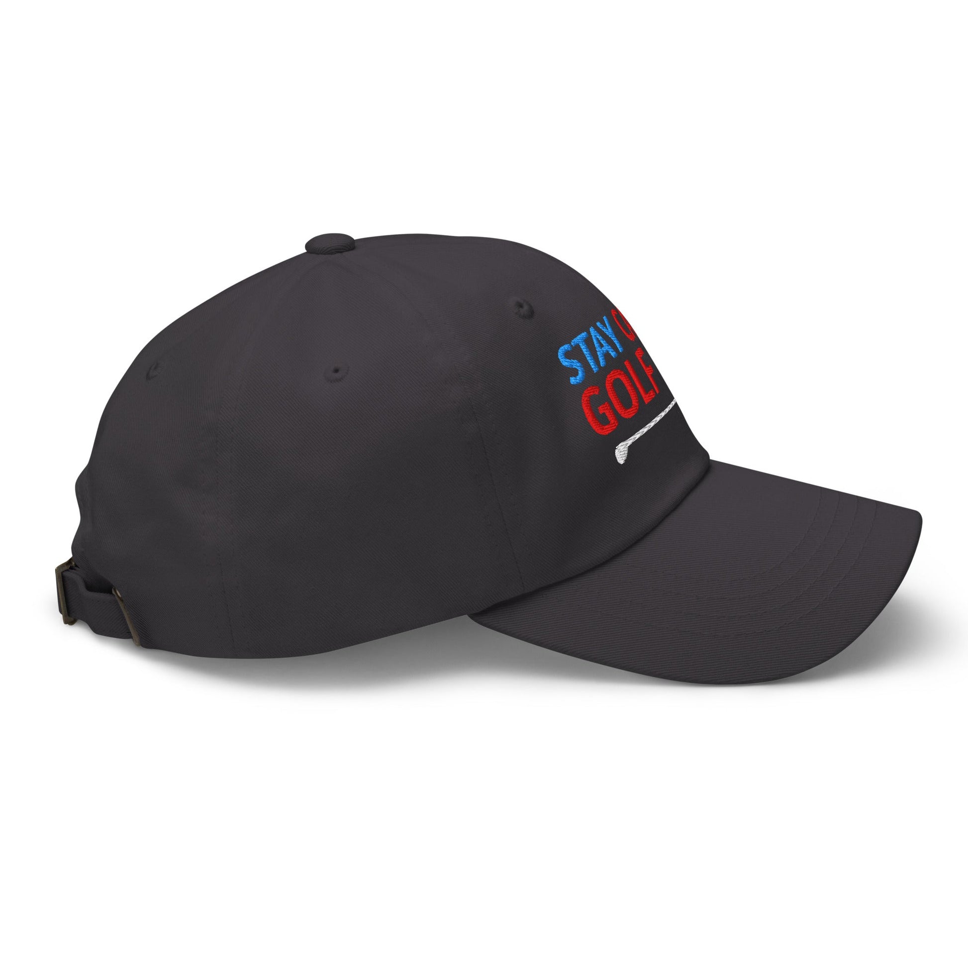 Stay Calm & Golf On Funny Embroidered Golf Cap - Funny Golf Tee by Swing Epic