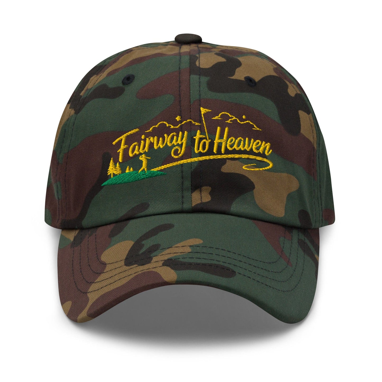 Fairway to Heaven Embroidered Golf Cap - Funny Golf Tee by Swing Epic