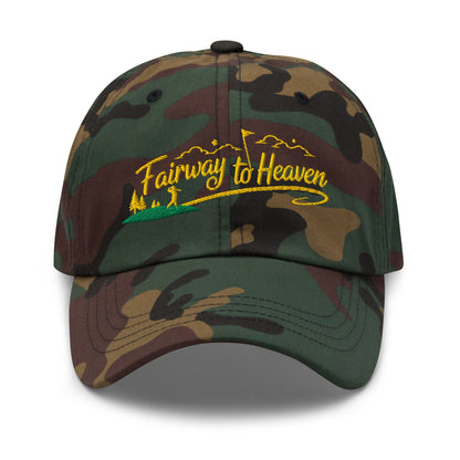 Fairway to Heaven Embroidered Golf Cap - Funny Golf Tee by Swing Epic