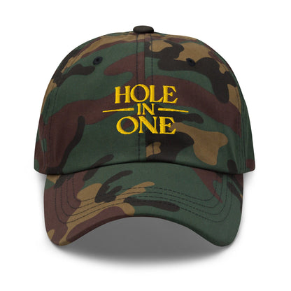 Hole In One Embroidered Golf Cap - Funny Golf Tee by Swing Epic