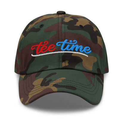 Tee Time Embroidered Golf Cap - Funny Golf Tee by Swing Epic