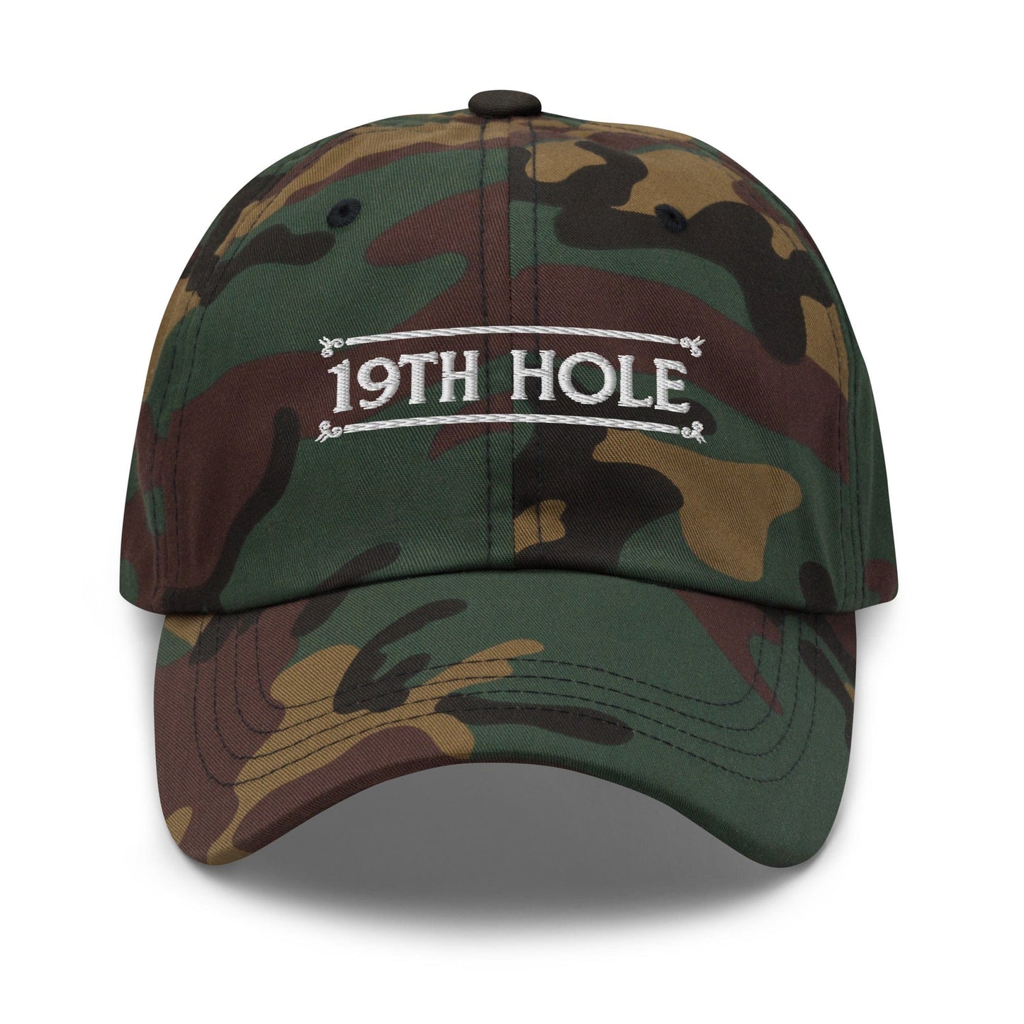 The 19th Hole Embroidered Golf Cap - Funny Golf Tee by Swing Epic