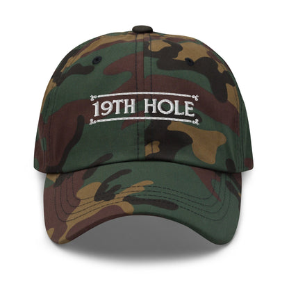 The 19th Hole Embroidered Golf Cap - Funny Golf Tee by Swing Epic
