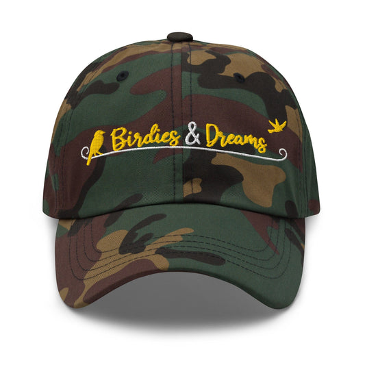 Birdies & Dreams Embroidered Golf Cap - Funny Golf Tee by Swing Epic