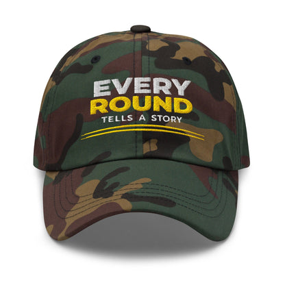 Every Round Tells A Story Embroidered Golf Cap - Funny Golf Tee by Swing Epic