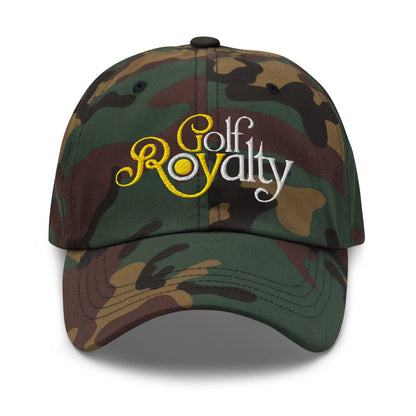Golf Royalty Quirky Fun Embroidered Golf Cap - Funny Golf Tee by Swing Epic