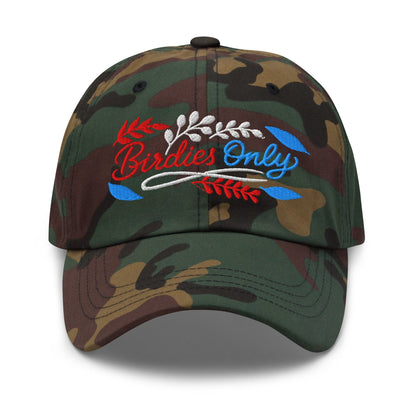 Birdies Only Fun Spirit Design Embroidered Golf Cap - Funny Golf Tee by Swing Epic