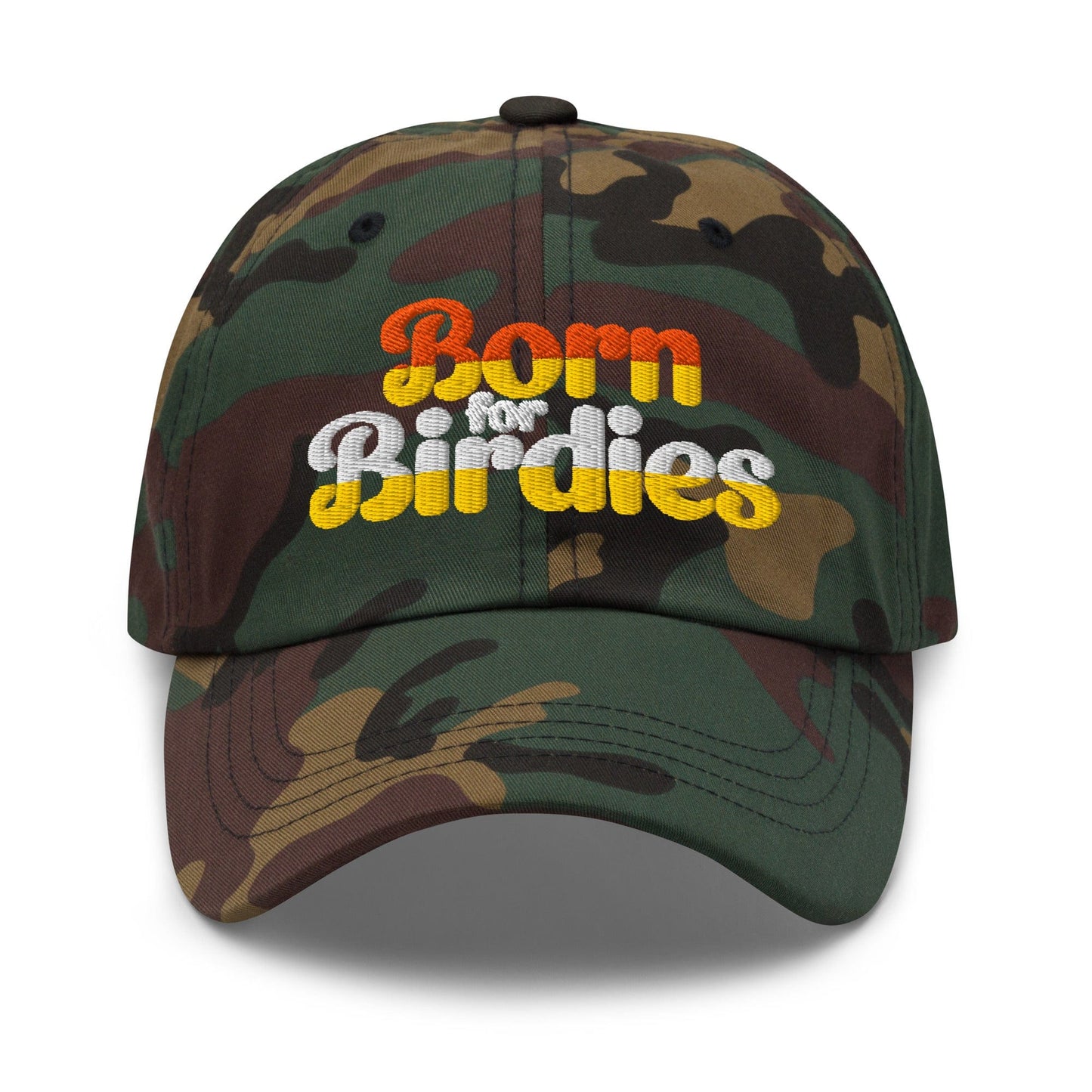 Born for Birdies Fun Sporty Embroidered Golf Cap - Funny Golf Tee by Swing Epic