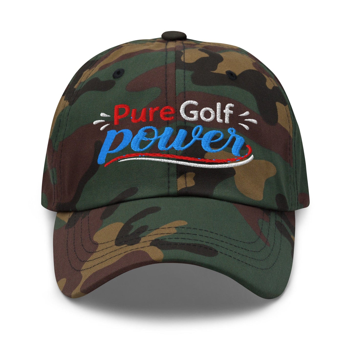 Pure Golf Power Embroidered Golf Cap - Funny Golf Tee by Swing Epic