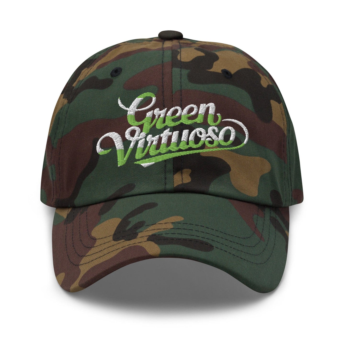 Green Virtuoso Embroidered Golf Cap - Funny Golf Tee by Swing Epic