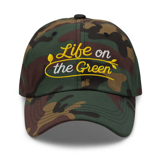 Life on the Green Embroidered Golf Cap - Funny Golf Tee by Swing Epic