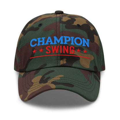 Champion Swing Star-Studded Fun Embroidered Golf Cap - Funny Golf Tee by Swing Epic