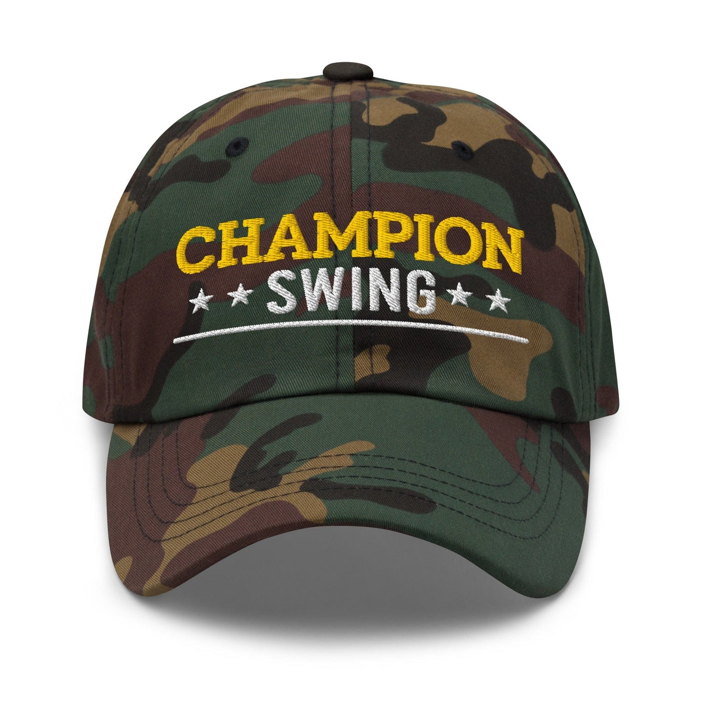 Champion Swing Star-Studded Fun Embroidered Golf Cap - Funny Golf Tee by Swing Epic