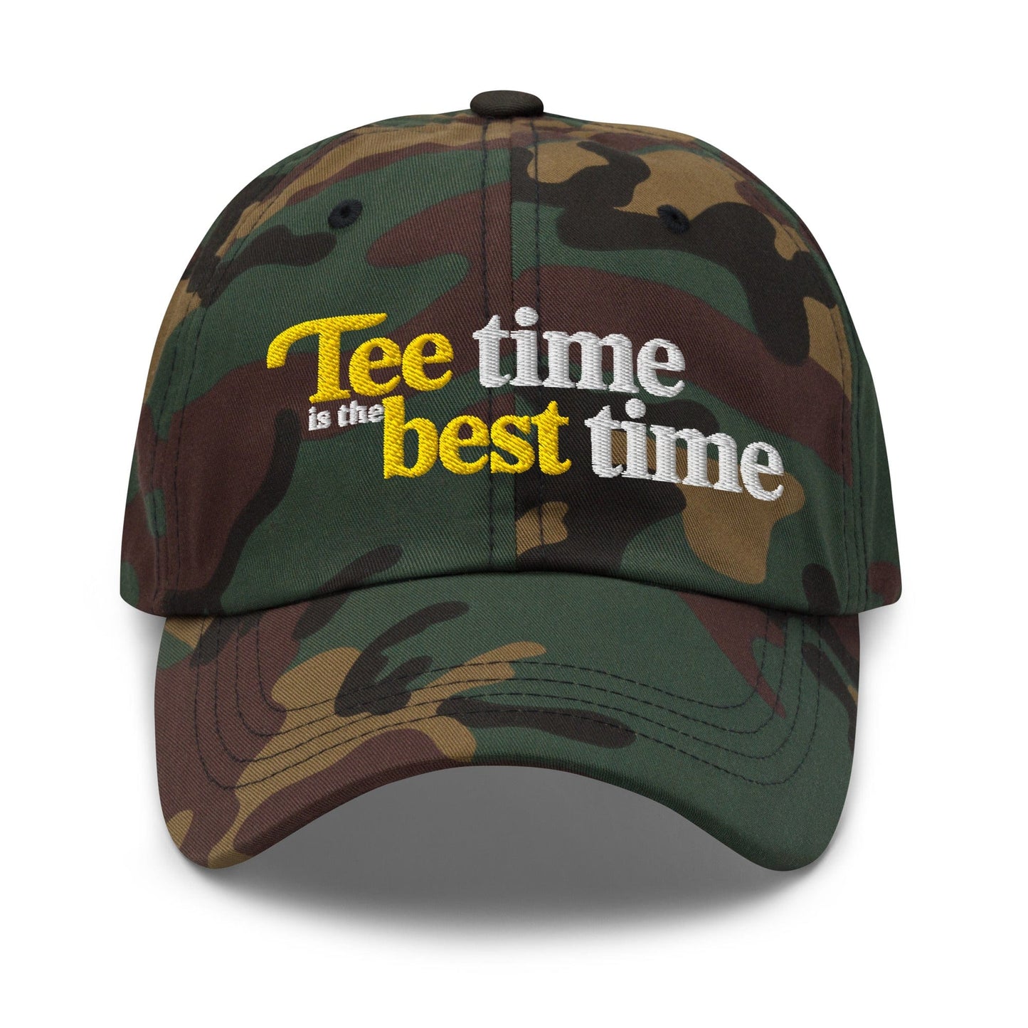 Tee Time is the Best Time Embroidered Golf Cap - Funny Golf Tee by Swing Epic