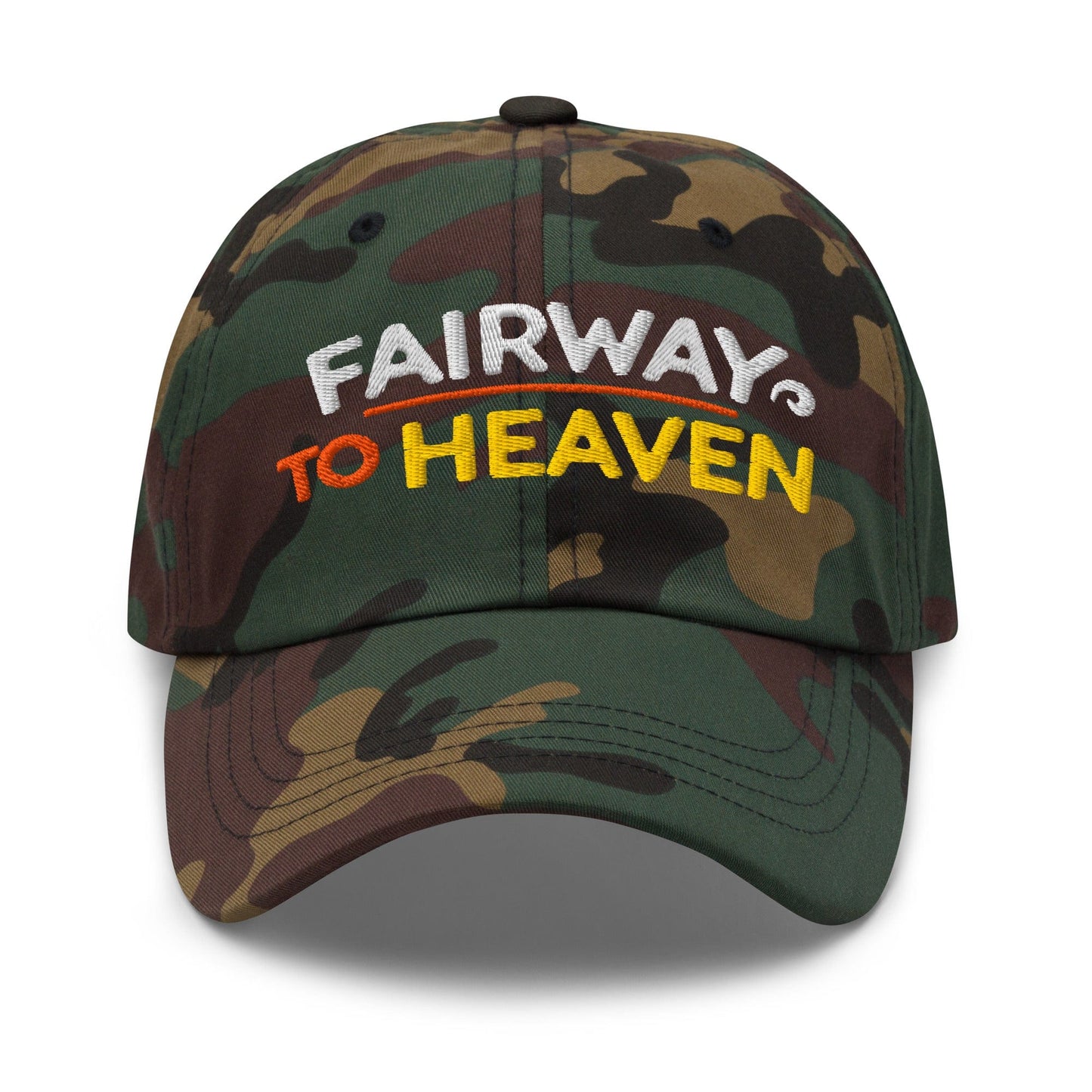 Fairway To Heaven Fun Spirit Embroidered Golf Cap - Funny Golf Tee by Swing Epic