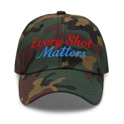 Every Shot Matters Fun Embroidered Golf Cap - Funny Golf Tee by Swing Epic