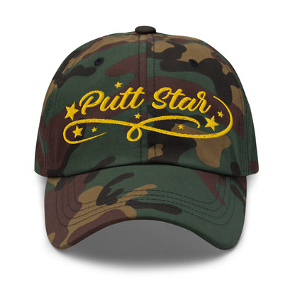 Putt Star Embroidered Golf Cap - Funny Golf Tee by Swing Epic