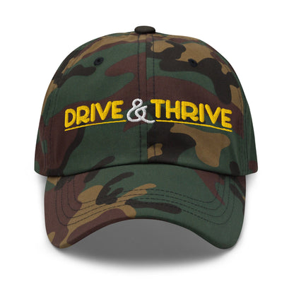 Drive & Thrive Embroidered Golf Cap - Funny Golf Tee by Swing Epic