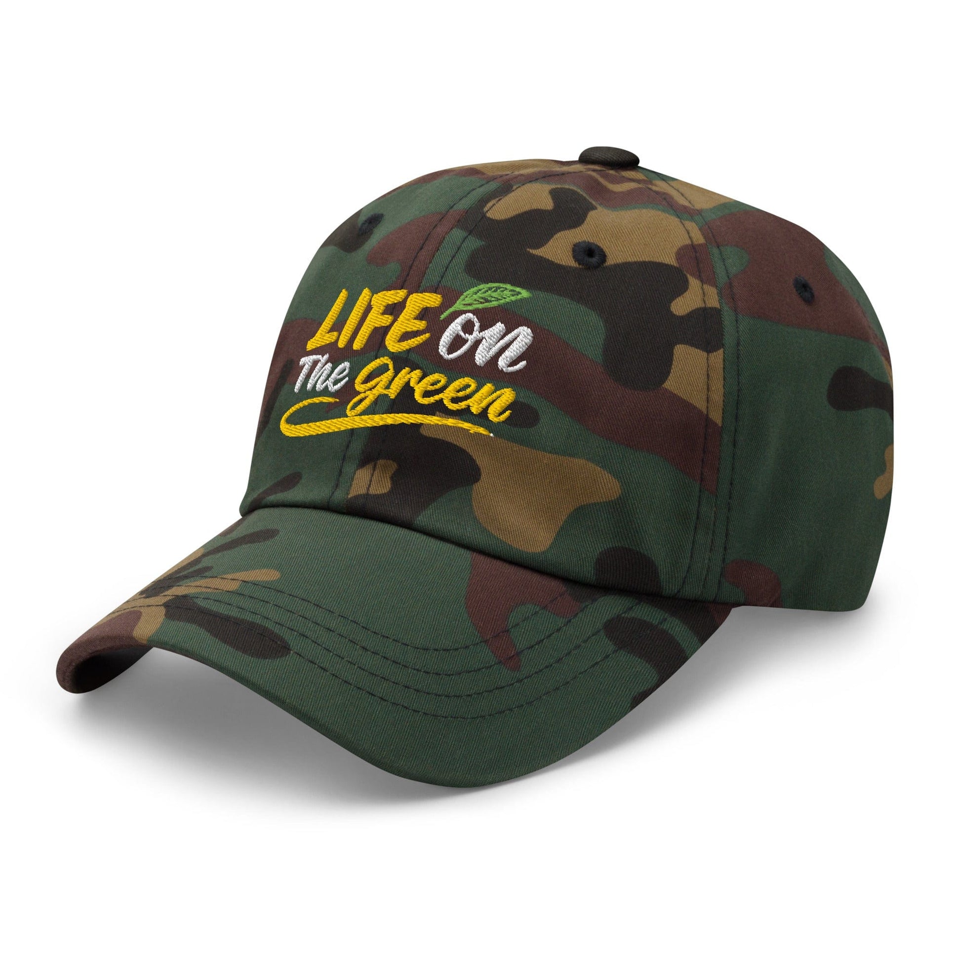 LIFE on The Green Embroidered Golf Cap - Funny Golf Tee by Swing Epic