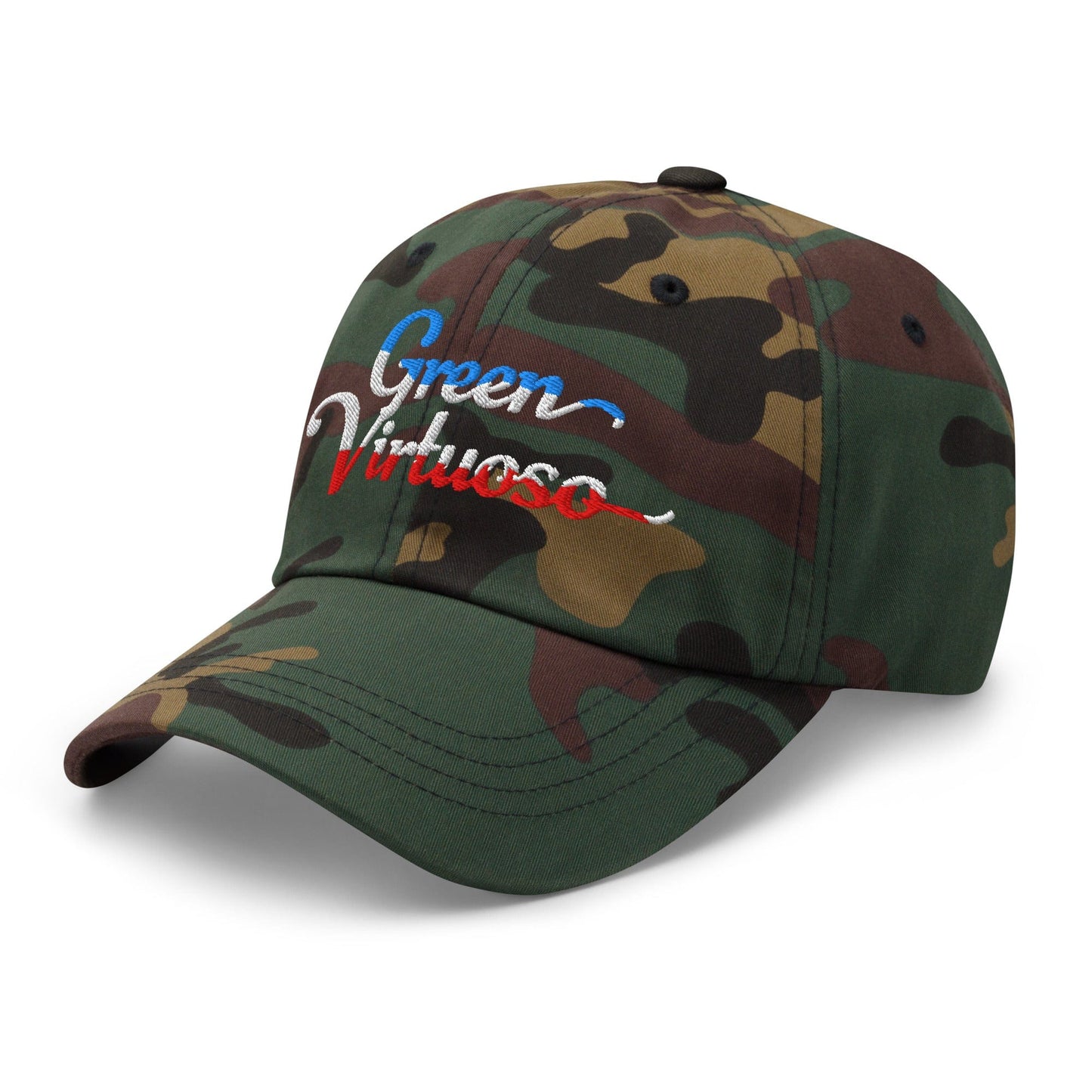 Green Virtuoso Engaging Fun Spirit Embroidered Golf Cap - Funny Golf Tee by Swing Epic